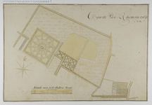 1746-1 Plattegrond van het landgoed Remmerstein met bijbehorende bossen bij Rhenen